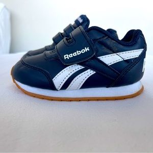 Baby Reeboks!  Navy boy size 5 sneakers.  Like new!